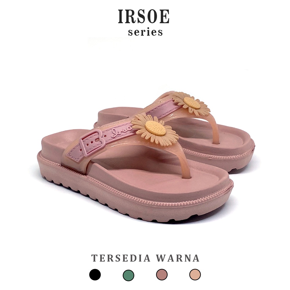 IRSOE sandal jepit anak perempuan / motif bunga matahari yang model terbaru