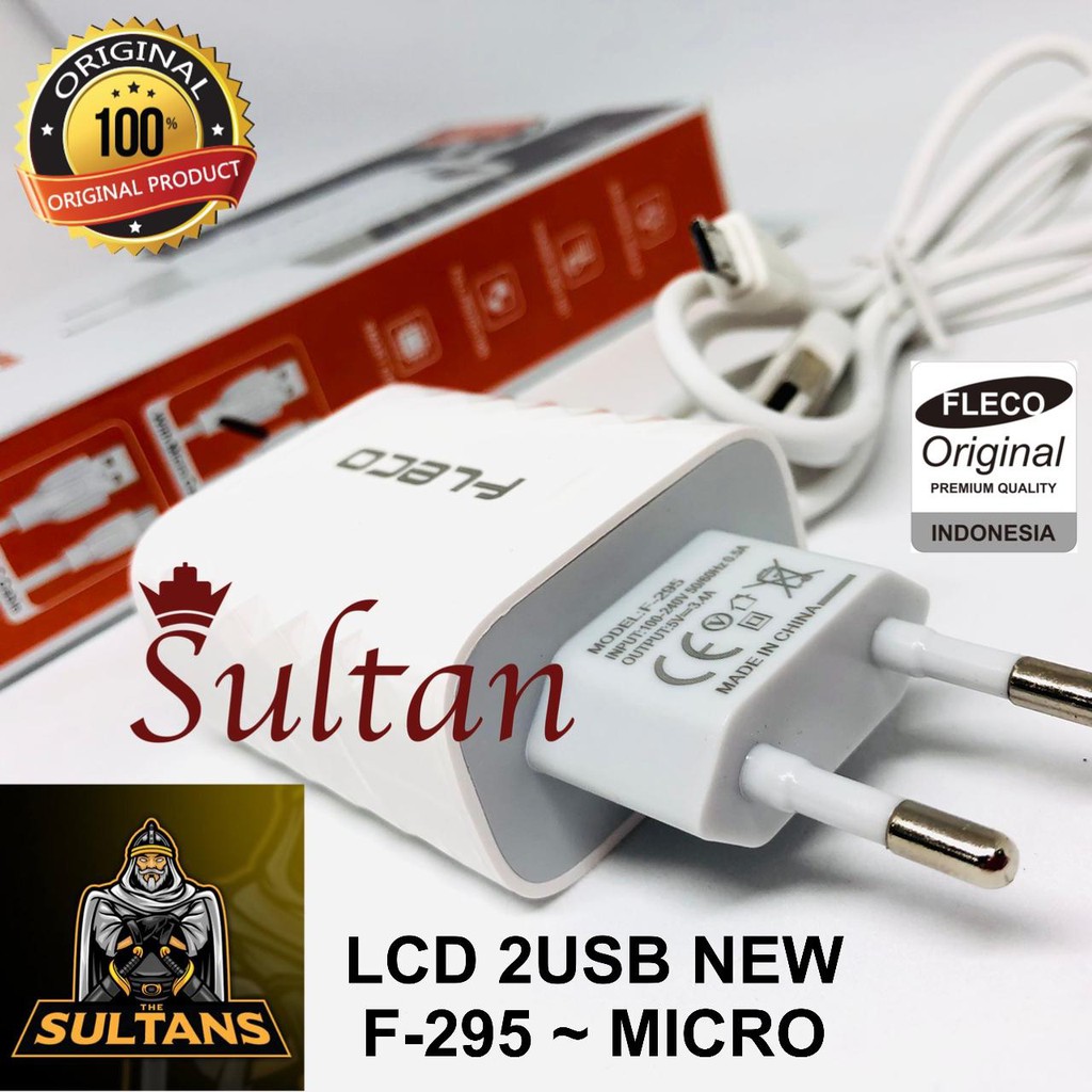 CHARGER FLECO F290 adaptor/CASAN FLECO LED F-290 type-c/f295 type-c QUALCOM 3.0 SUPPORT VOOC