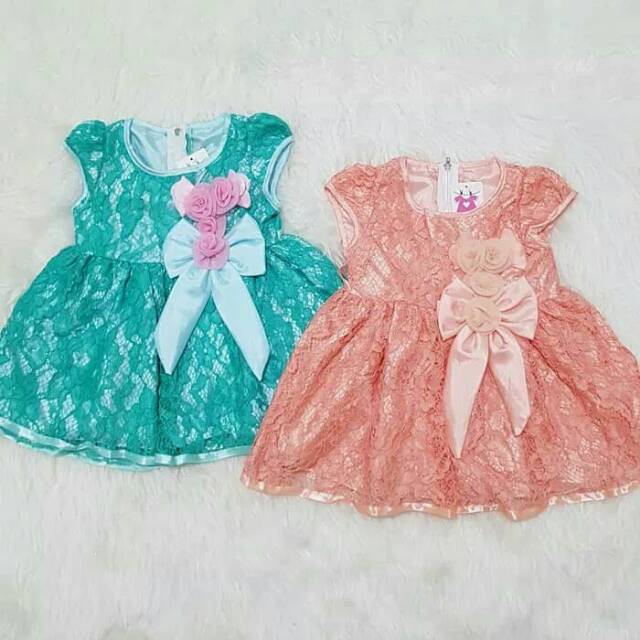 Baju Dress Anak Bayi Brokat