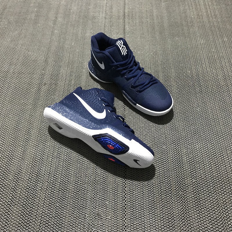 kyrie 3 white and blue
