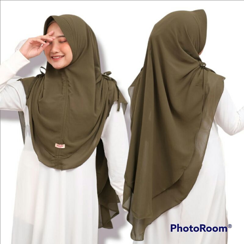 HI3 hijab instant ceruty 2 layer jilbab per serut samping kerudung blusukan harian remaja ibu khimar