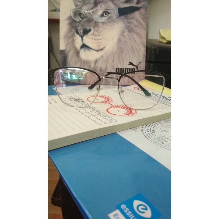 KACAMATA TITANIUM KOTAK KACAMATA TITANIUM KOREA STYLE KACAMATA ANTIRADIASI