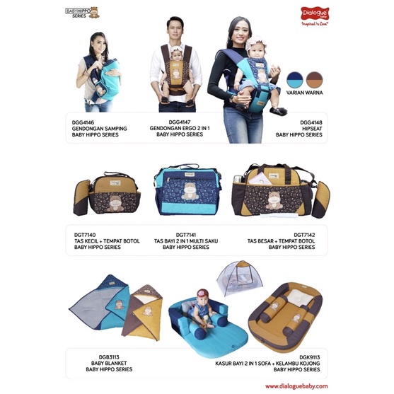 Dialogue Baby Tas Medium Diaper Bag DGT7141 - Tas Perlengkapan Bayi