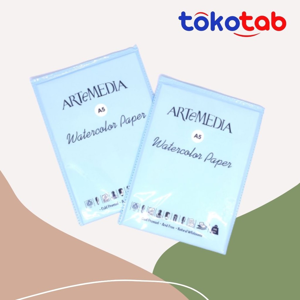 Tokotab Kertas ARTEMEDIA Water Color A5 200 GSM Shopee