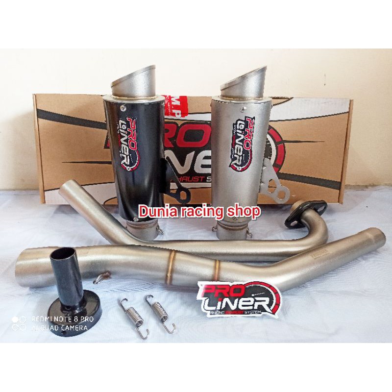 Knalpot Proliner TR 1 R R15 new Vixion new R15 V2 Vixion old Byson MX king MX new NJMX Vixion R MT15 XABRE CBR Sonic 150 Supra GTR Tiger CB 150 New CB 150 Satria Fu GSX KLX 150 Dtracker CRF 150