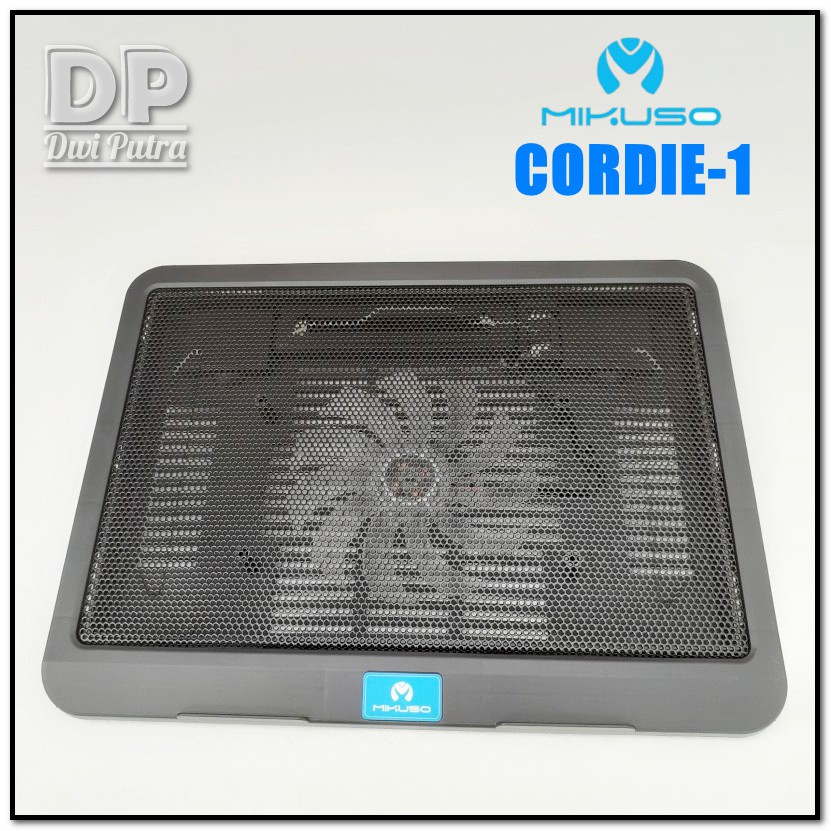 COOLING PAD MIKUSO NCP 063 CORDIE BLUE LED SILENT BIG FAN / COOLER PAD PENDINGIN LAPTOP NOTEBOOK