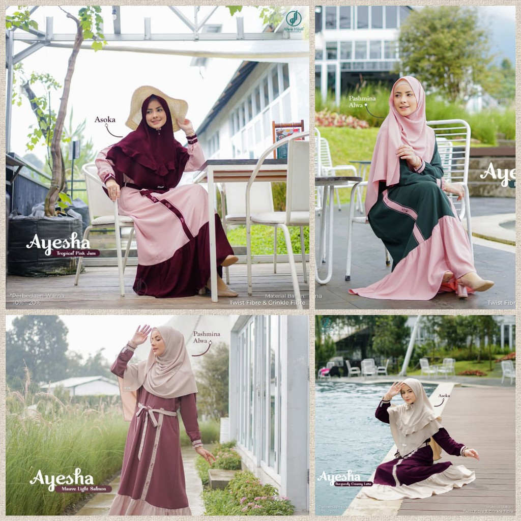 ALWA HIJAB PROMO GAMIS AYESHA (BELI 3 DAPAT HADIAH)