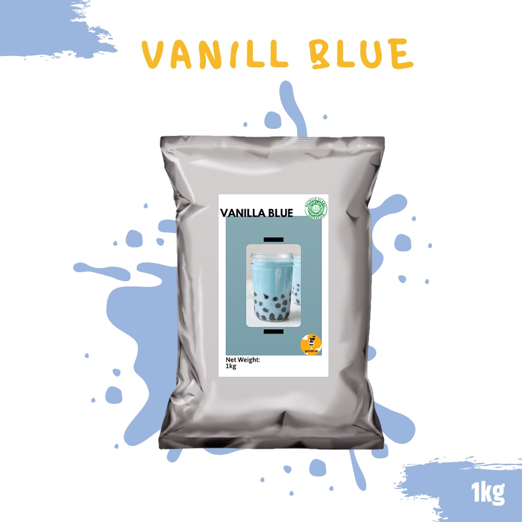 BUBUK MINUMAN RASA VANILLA BLUE 1KG / SERBUK MINUMAN ANEKA RASA / BUBUK MINUMAN KEKINIAN / MINUMAN INSTAN / BOBA DRINKS