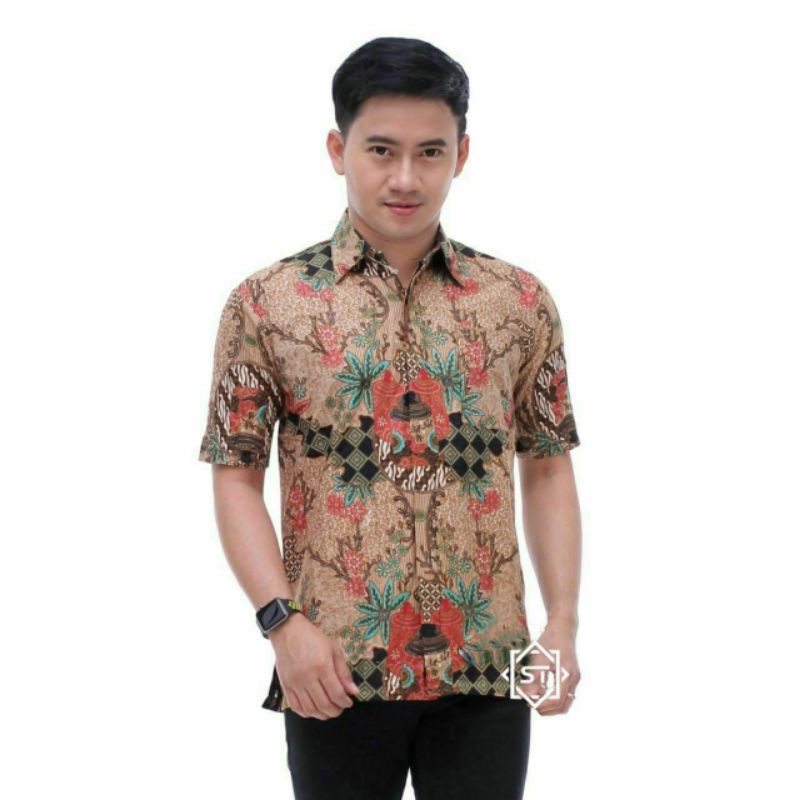 Hem batik lengan pendek size jumbo M L XL XXL 3XL 4XL 5XL