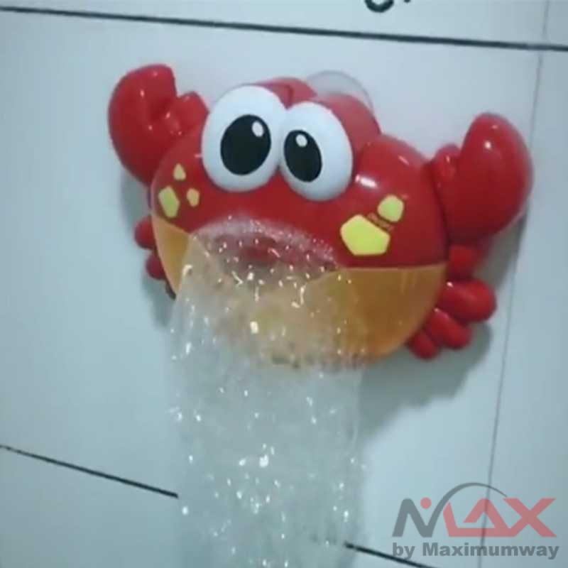 Dispenses Mandi Bayi Balita Boneka gelembung sabun otomatis dengan musik Bubble Crab Pembuat Gelembung Sabun Balon Otomatis dengan Musik Mainan anak sabun mandi Bubble Machine Music Bathtub Soap Machine Automatic Bubble Maker Baby Bathroom Funny Toy