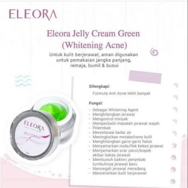 ELEORA JELLY CREAM GREEN - eleora green jelly - eleora