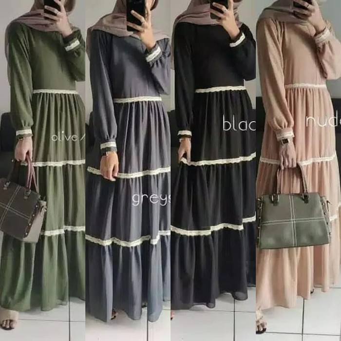 Dress Gamis ANINDYA Baju Syari Wanita TERBARU 