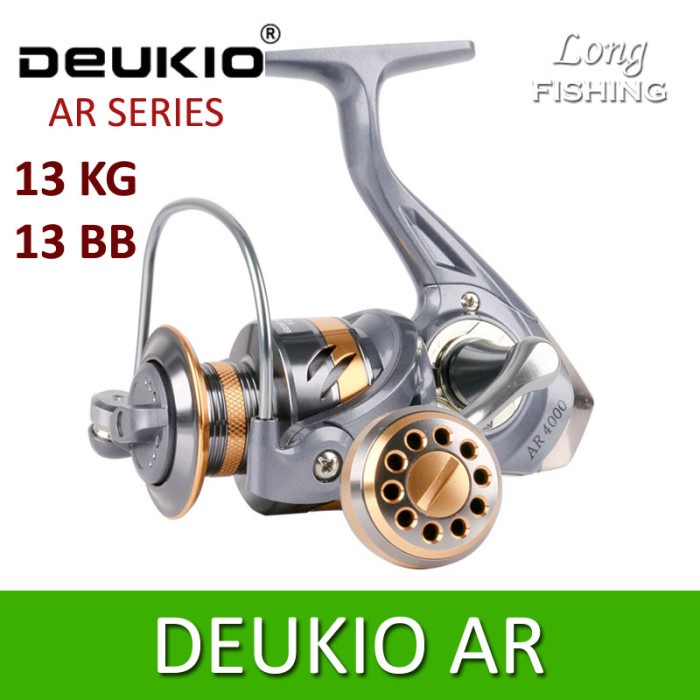 Reel Pancing Metal DEUKIO AR 2000 - 7000 Max Drag 13 Kg - AR2000