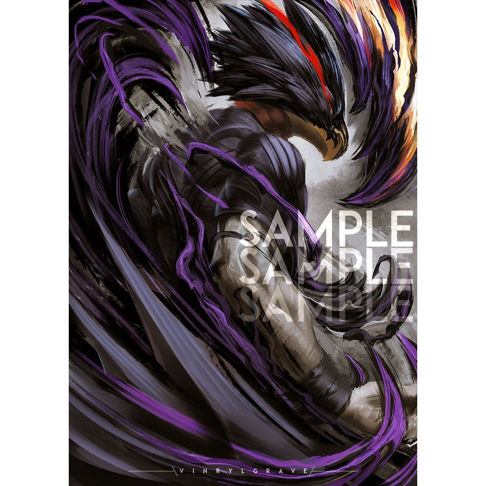 POSTER A3 Tokoyami Fumikage - My Hero Academia