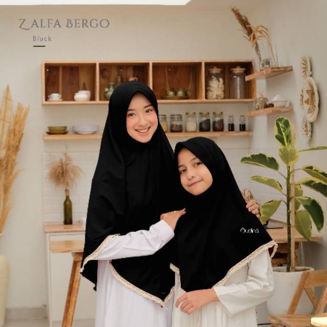 JILBAB/BERGO HARIAN SUPER ADEM LIST RENDA  ZALFA SERIES ORIGINAL AUDINA
