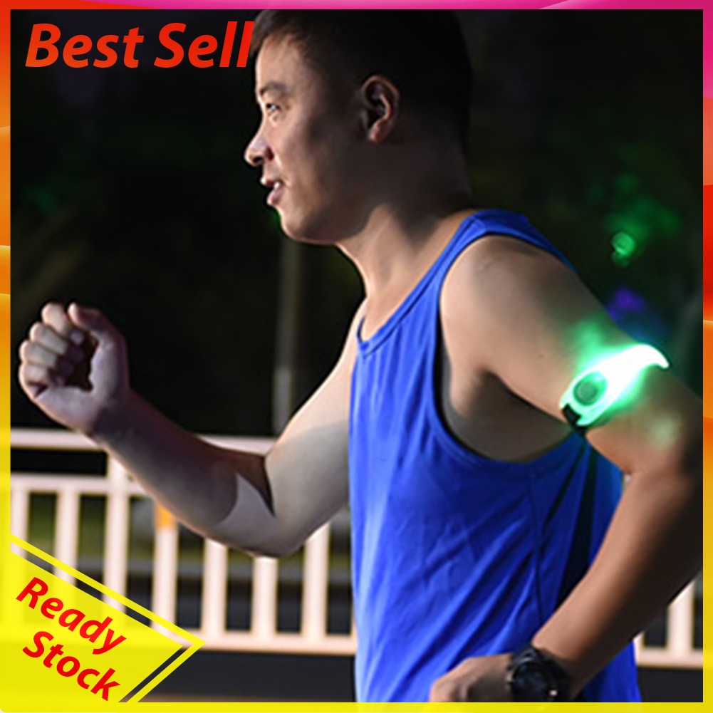 LED Luminous Night Running Arm Band Night Reflective Safety Warning Belt