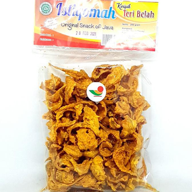 

Open Ds] Istiqomah Keripik Teri Belah 200Gr | Kripik Ikan Asin Goreng Garing