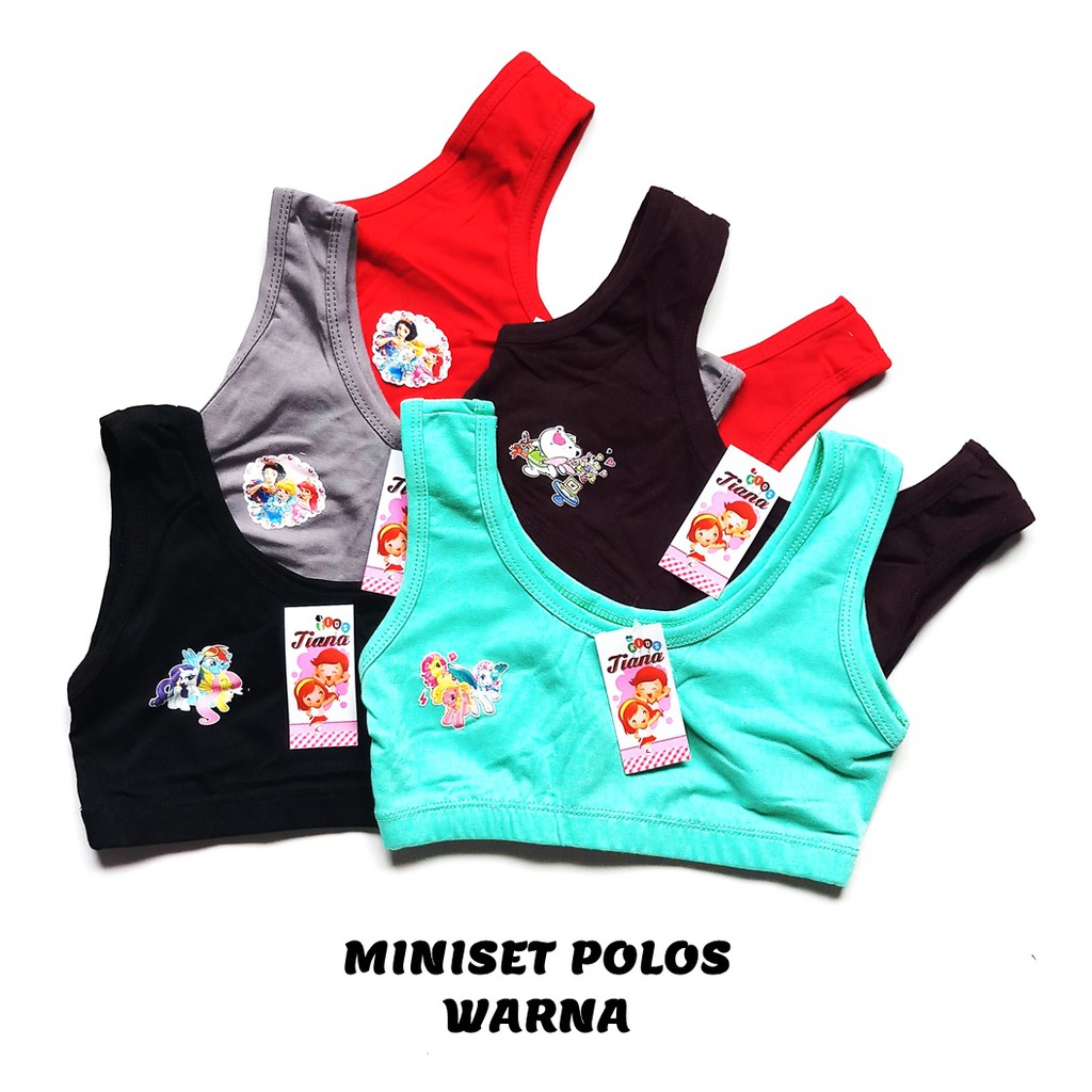 Miniset Polos TIANA Tali Besar Anak ABG