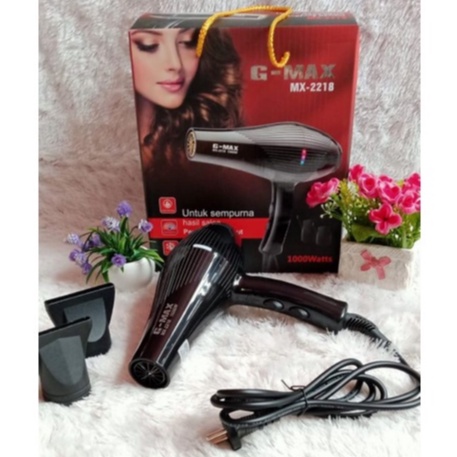 Hair Dryer G-Max pengering rambut GMAX MX 2218 1000 watt / Hairdryer Salon