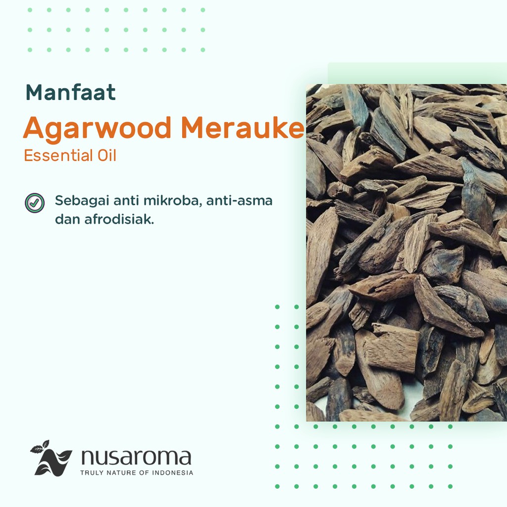 Nusaroma Agarwood Gaharu Merauke Essential Pure Oil