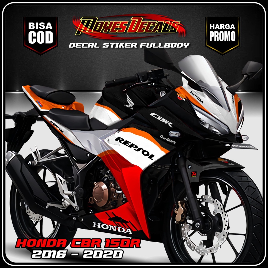 Decal Stiker All New Cbr 150r Facelift Full Body Motif Repsol Honda Racing Team