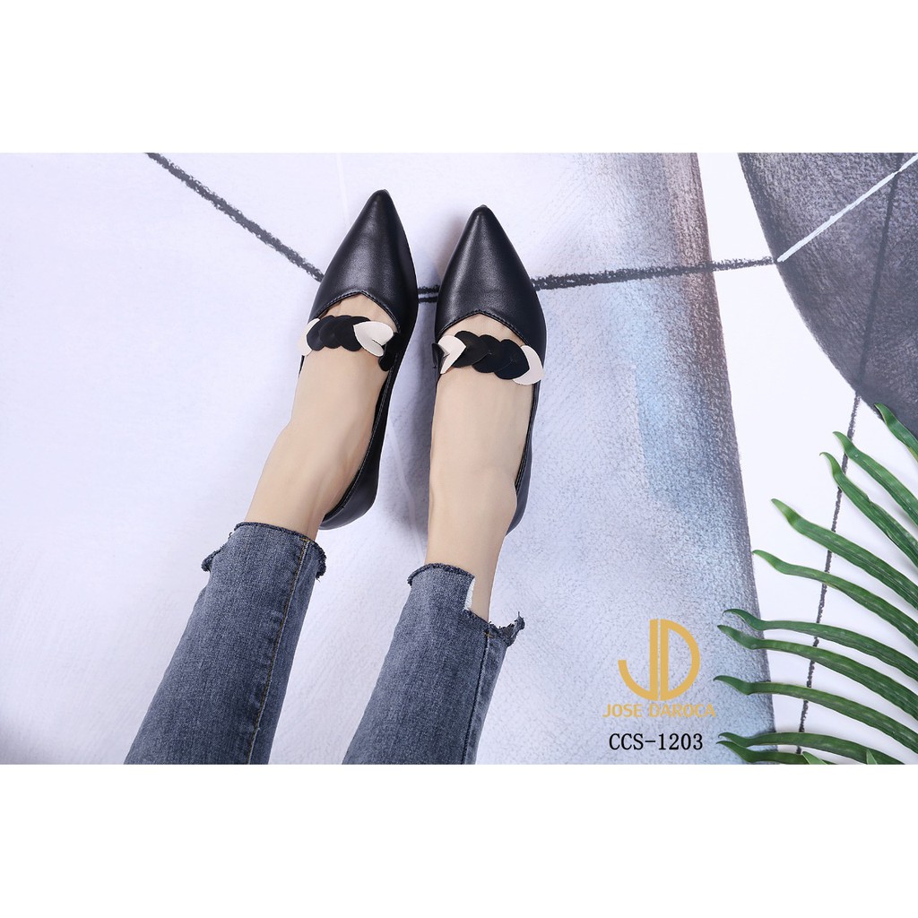 JOSE DAROCA Flat Shoes Kulit Halus # CCS-1203# Original