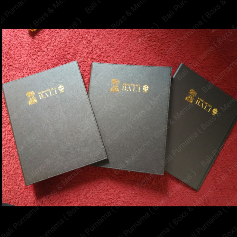 

COVER MENU UKURAN A4 RESTORAN CAFFE VILLA BAHAN KULIT SINTETIS FULL WARNA COKLAT