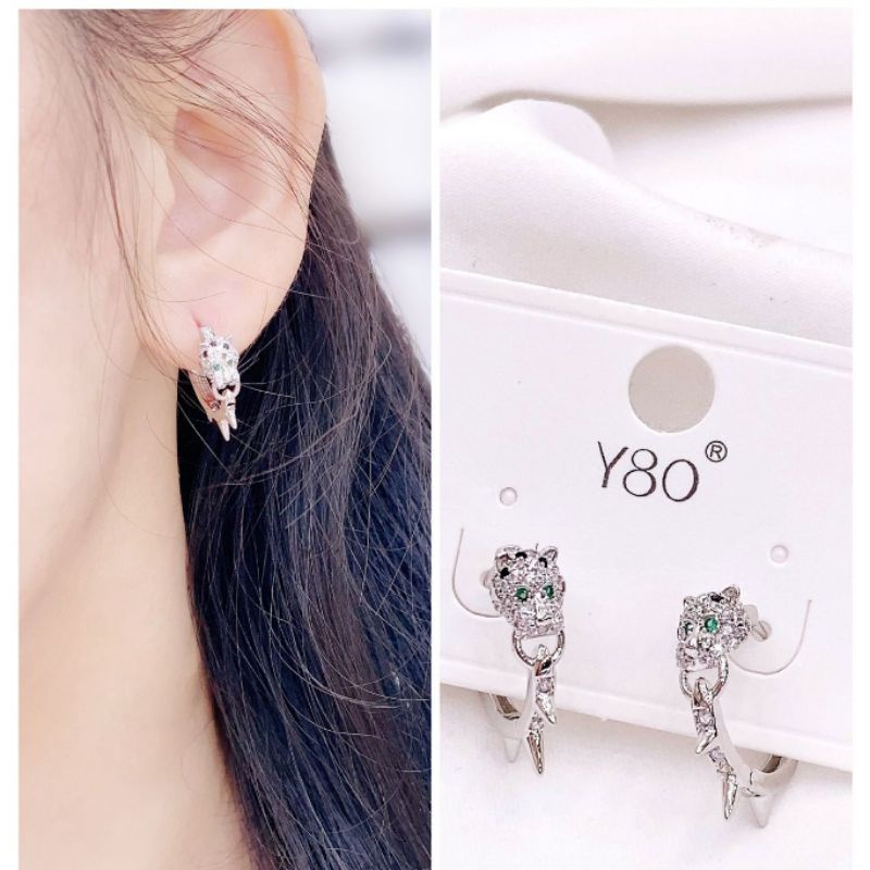 Anting Silver925 Premium Quality Anti karat anti alergi earring zircon mata halus 06