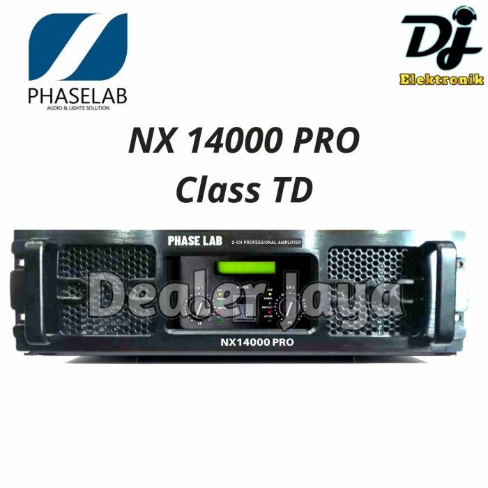 Power Ampli Phaselab / Phase Lab NX 14000 PRO / NX14000 PRO - 2 channel