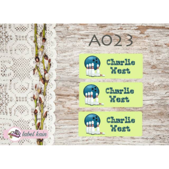 

Stiker label nama baju kain iron on sticker sekolah anak lucu