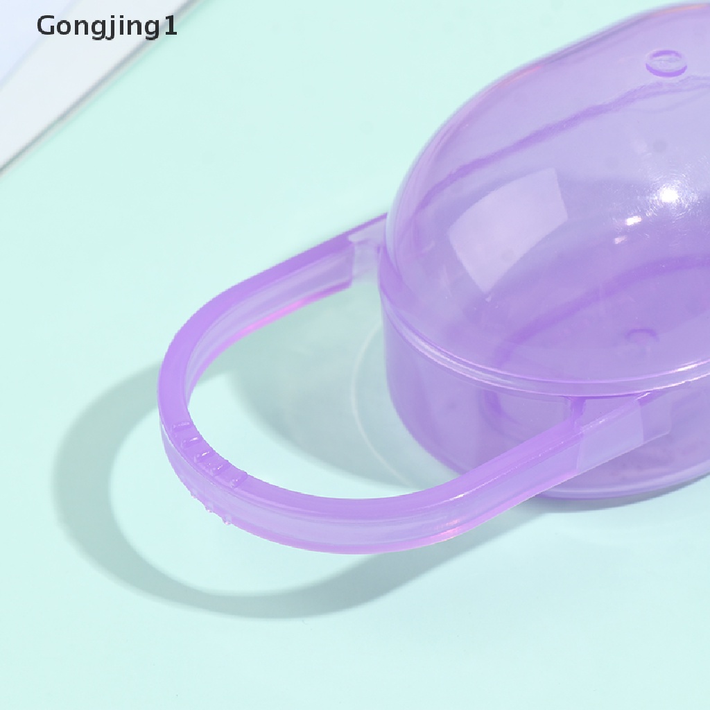 Gongjing1 1pc Kotak Penyimpanan Dot Bayi Warna Polos