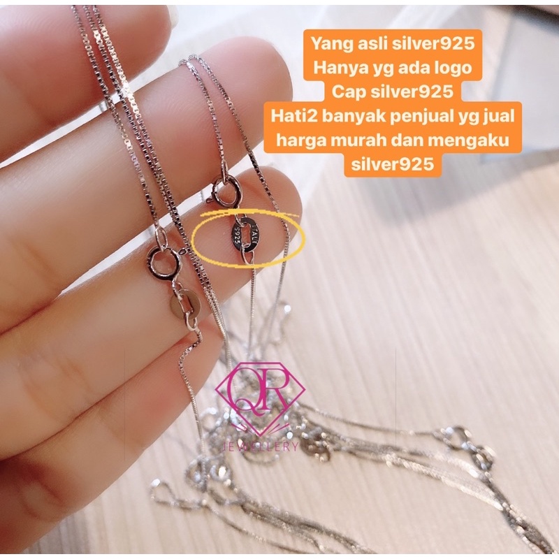 rantai italy silver925 asli