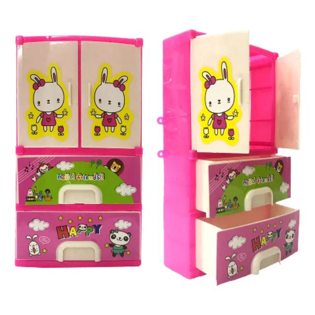 Accesoris Boneka Barbie Furniture Lemari Barbie