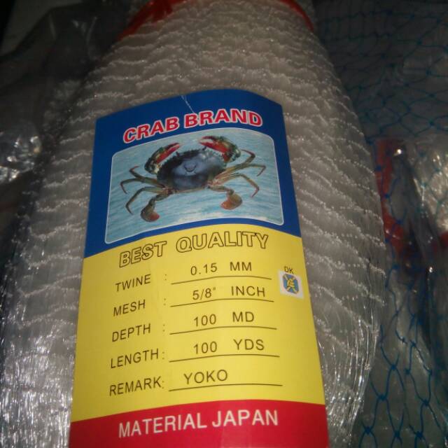 Jaring ikan 5/8 inchi senar 015 100x100