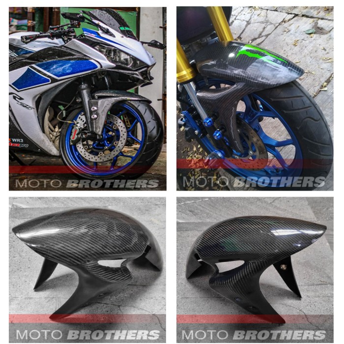 FRONT FENDER / SLEBOR SPAKBOR DEPAN CARBON MT15 MT 15 R15 R 15 R25 R 25 MT25 MT 25