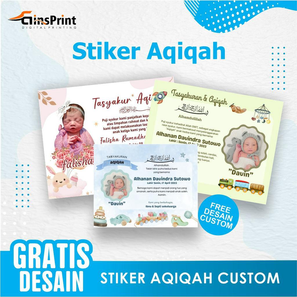 

STIKER LABEL AQIQAH CUSTOM GRATIS STIKER AQIQAH FREE DESAIN STIKER TEDAK SITEN Stiker Label Aqiqah / Tasyakuran Aqiqah / Stiker Kelahiran