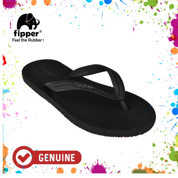 Fipper Black - M Series / Sandal Jepit Pria / Black - Black