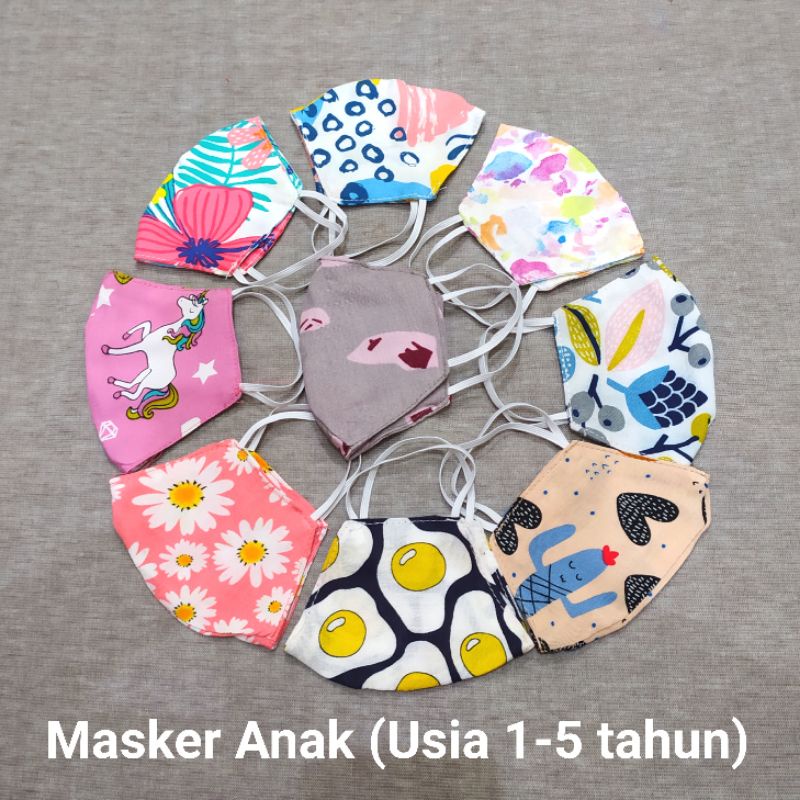 Masker Anak usia 1-5 tahun (Anti Pengap)