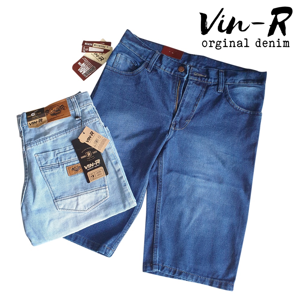 Jeans pendek tebaru original vin r distro non streac