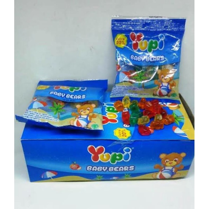 

Yupi Baby Bears Murah (1 box 24pcs) permen enak dan murah