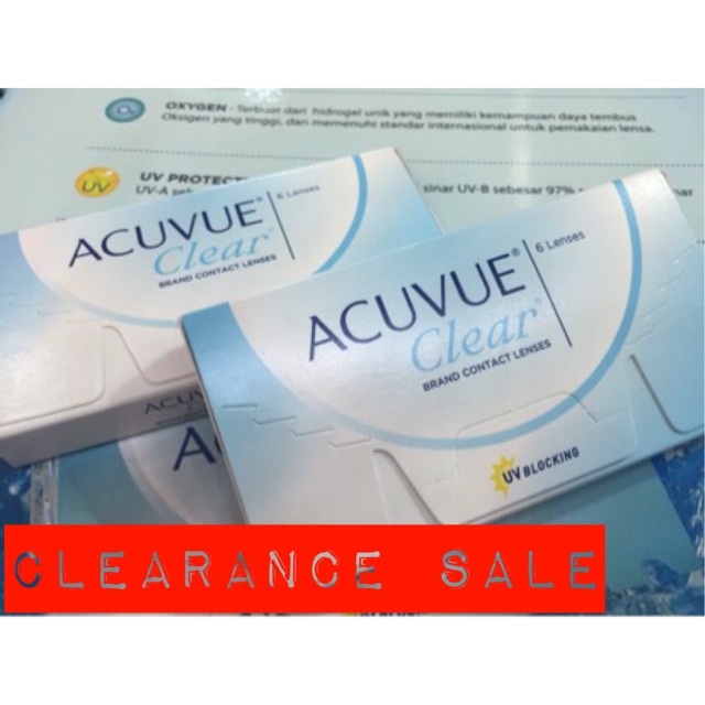 CLEARANCE SALE - SOFTLENS BENING BULANAN ACUVUE CLEAR