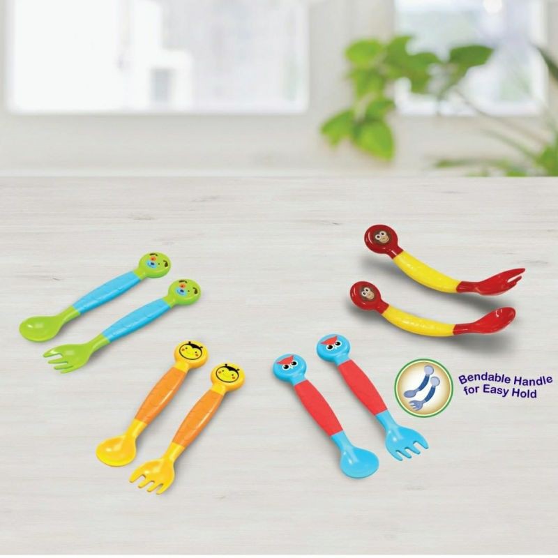 Babysafe baby Spoon &amp; Fork Sk003/sendok makan set