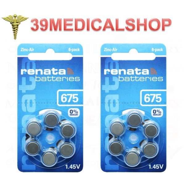 ORIGINAL BATTERY RENATA 675 PR44 - BATERAI ALAT BANTU DENGAR AG13