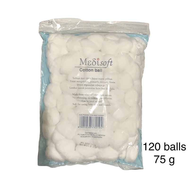 Medisoft Cotton Ball Kapas Untuk Bayi