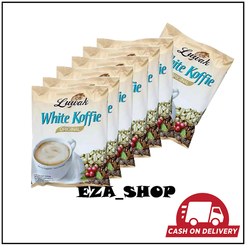 

[TERLARIS] LUWAK WHITE KOFFIE SACHET 10Pcs - 1Renceng / KOPI COFEE INSTANT / KOPI SACHET / KOPI SUSU