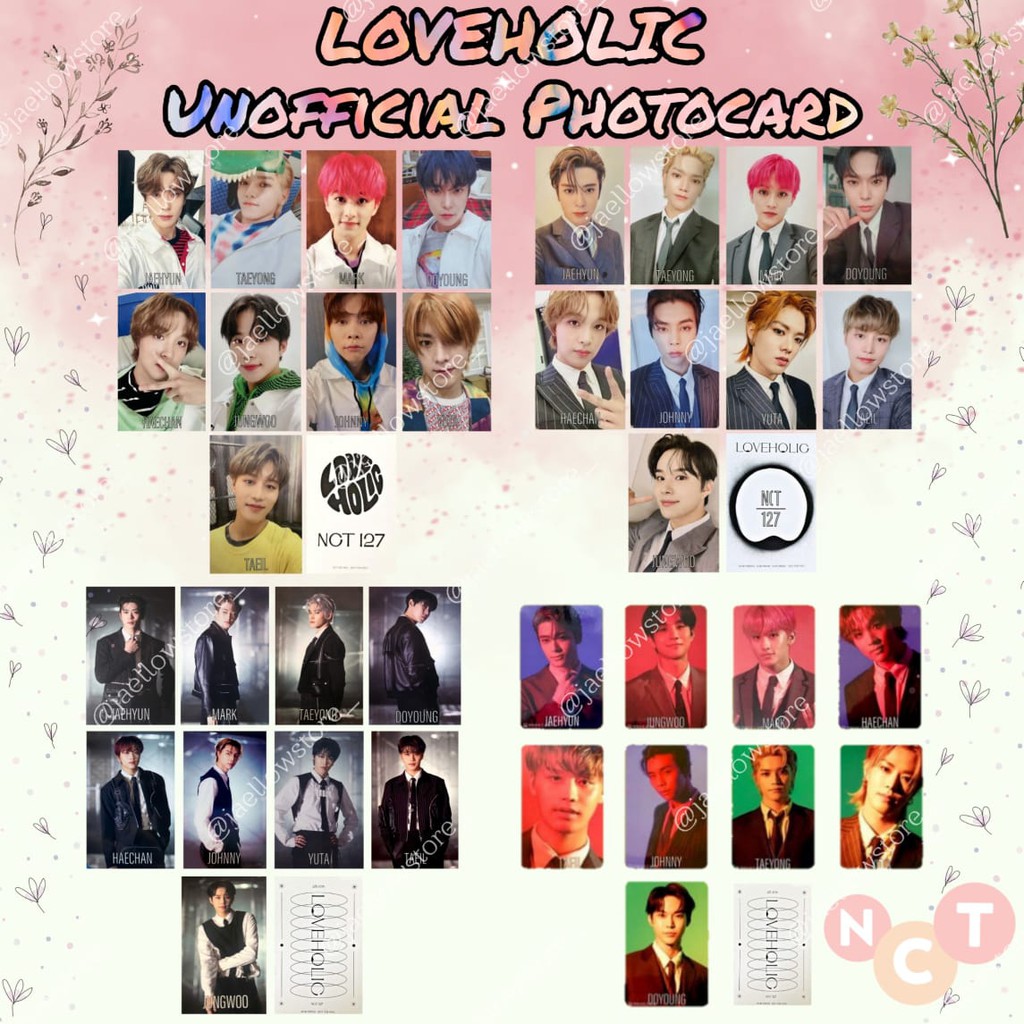 PHOTOCARD PC NCT LOVEHOLIC JAEHYUN TAEYONG MARK DOYOUNG HAECHAN JUNGWOO JAPAN ALBUM NCT