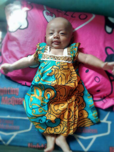 Daster Batik Rayon Anak Renda / Dress Bayi Harian Santai