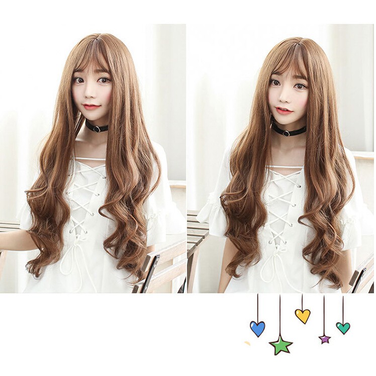 FYNHA Wig Rambut Palsu Model Wavy 65 cm - 131 - Brown