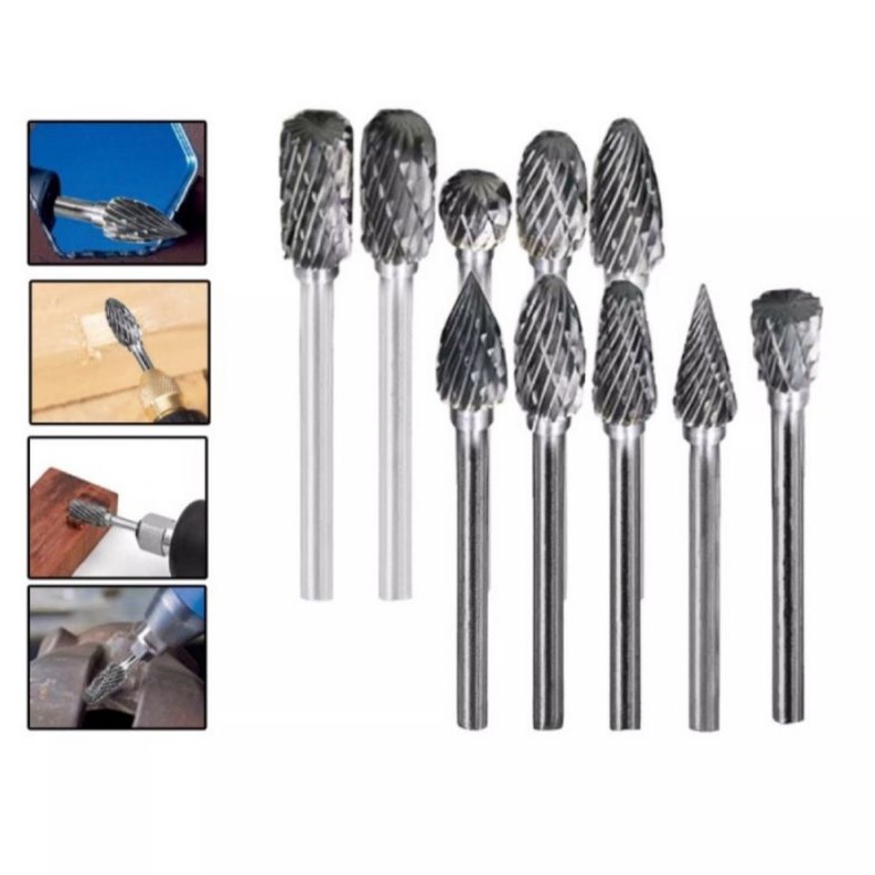 MATA TUNER SET 10 PCS/ROTARY BURR/MATA UKIR GRINDING BESI