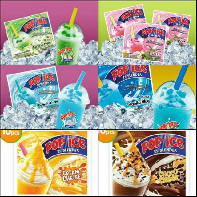Renteng/Renceng Pop Ice Aneka Rasa Baru